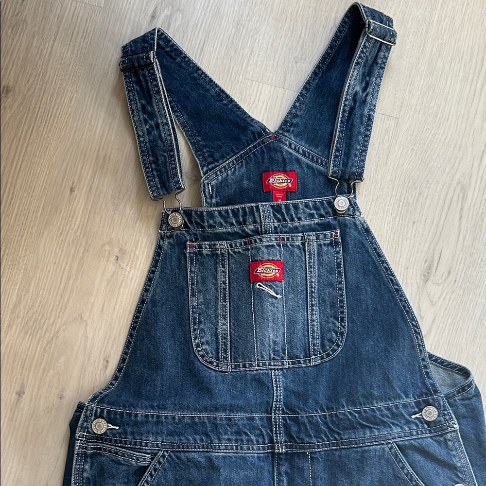 Dickies Dark Blue Denim Overalls - Picture 2 of 10